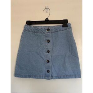 Forever 21 Blue A-Line Mini Skirt